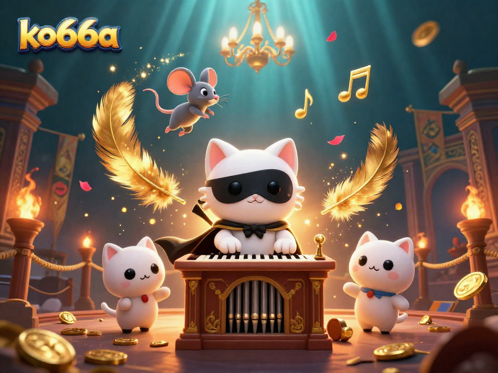 Experience thrilling gameplay at ko66a with vibrant casino characters and dynamic elements surrounding them.