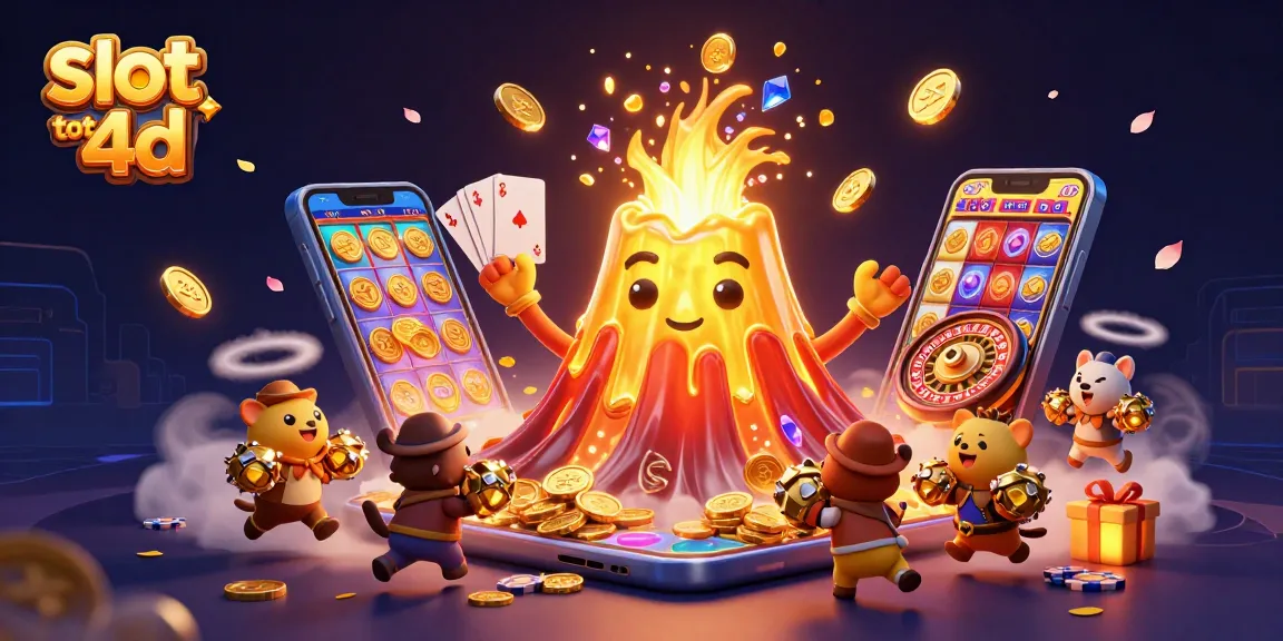 Win big with the exciting slot toto 4d as golden treasures erupt from a playful volcano.