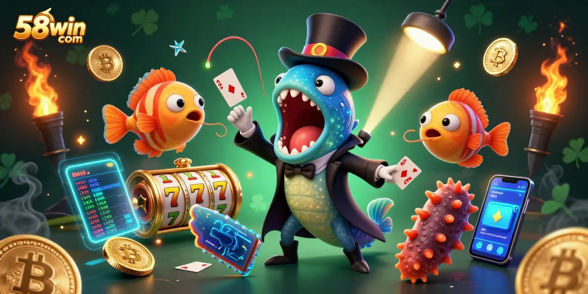 Experience thrilling gambling at 58win com with dynamic slot reels and vibrant characters!