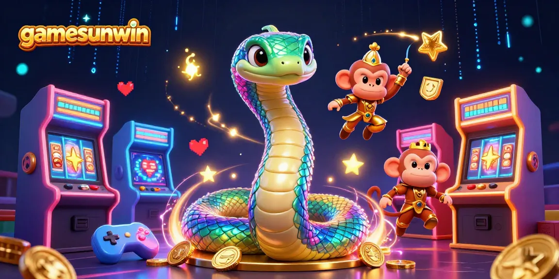 Experience exciting wins at gamesunwin with vibrant 3D characters and casino elements.