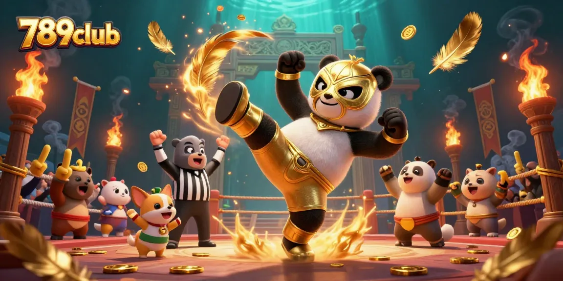 Join the excitement at 789club with winning kicks and lively animation in this colorful casino scene.