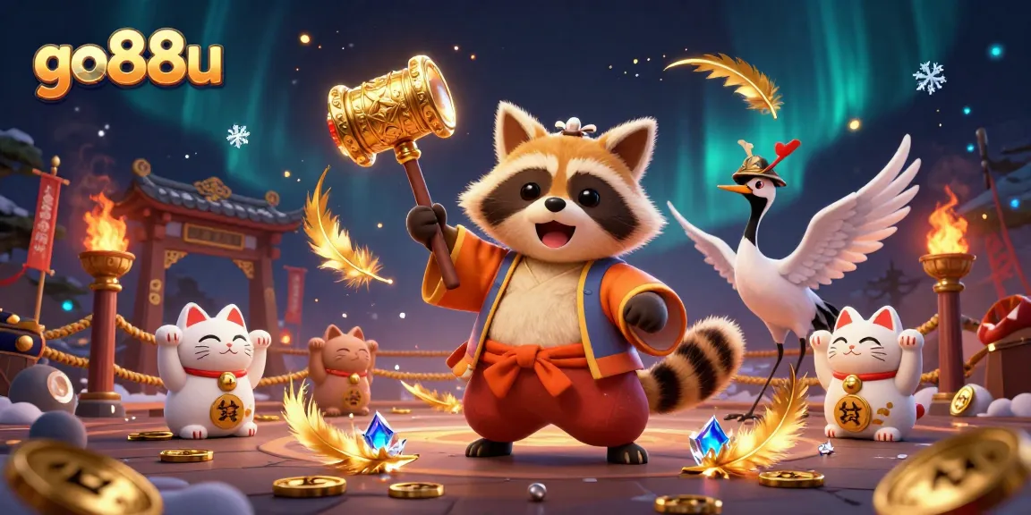 Experience the excitement of go88u with colorful characters and vibrant casino elements in 3D!